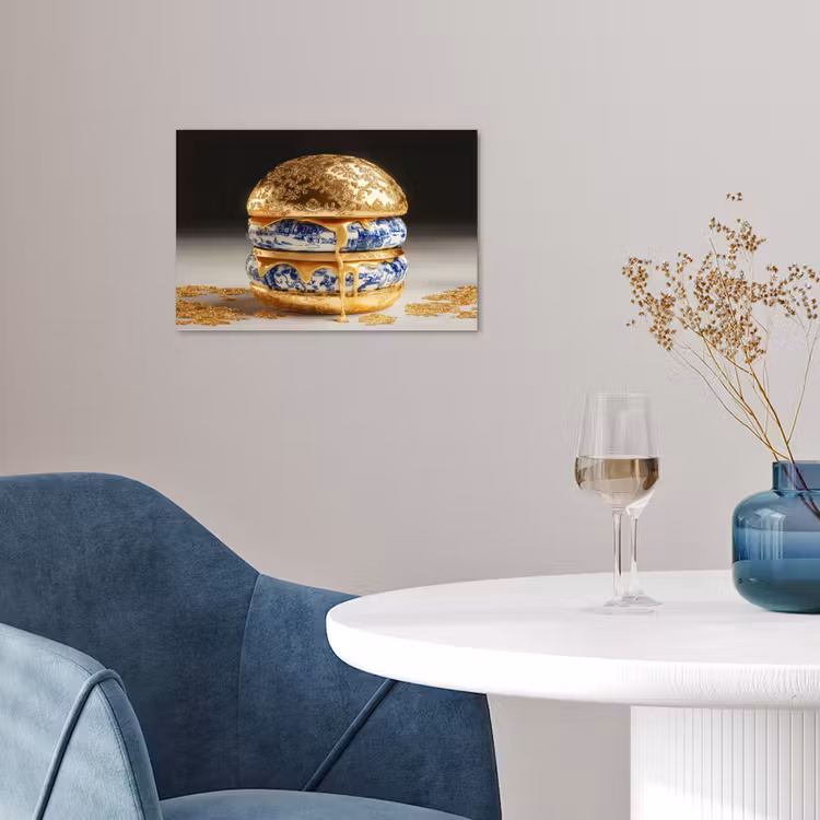 Poster – Delftsblauw - Goud - Burger — 4