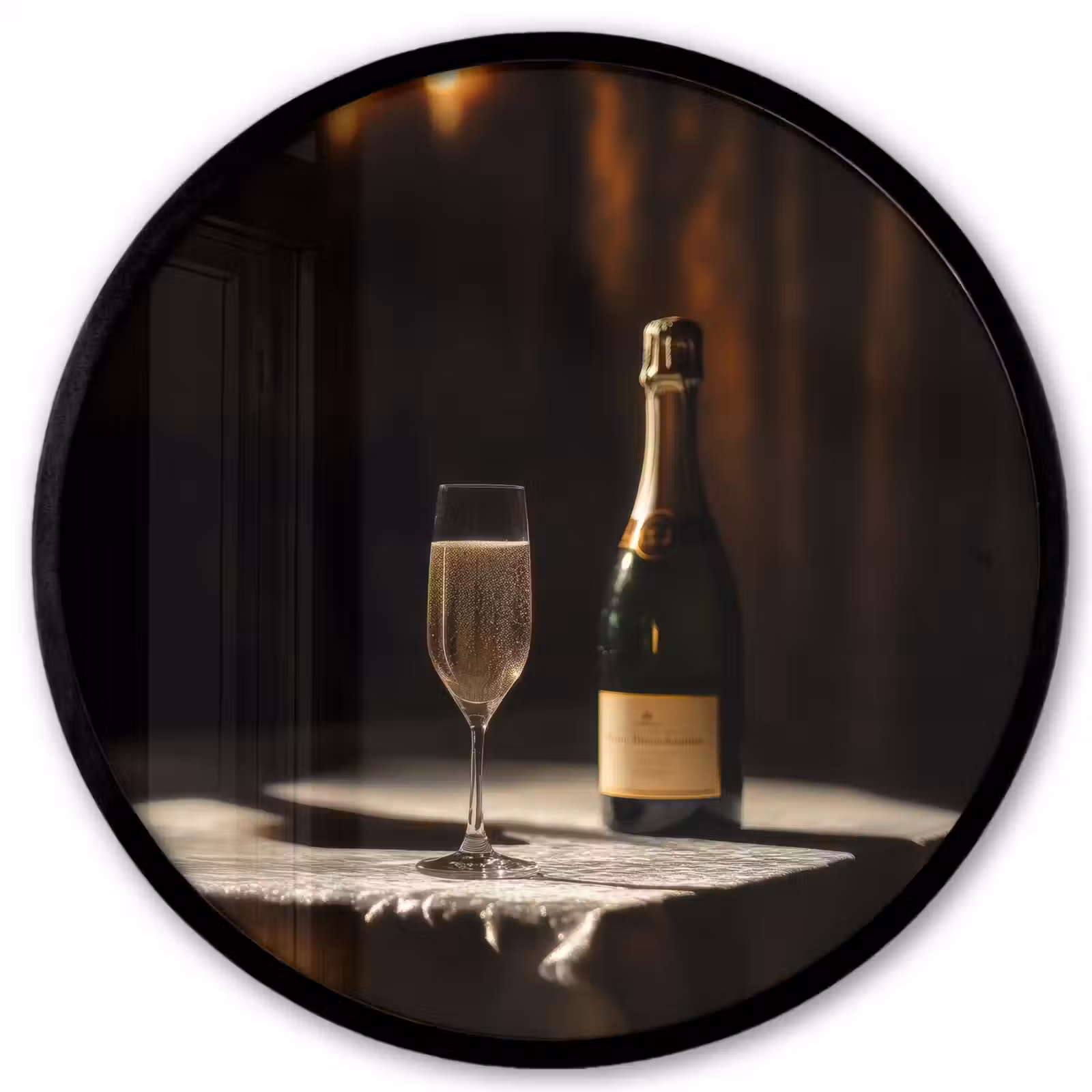 Ronde fotolijst - Prosecco - Bubbels - Sfeervol - Drank — 1