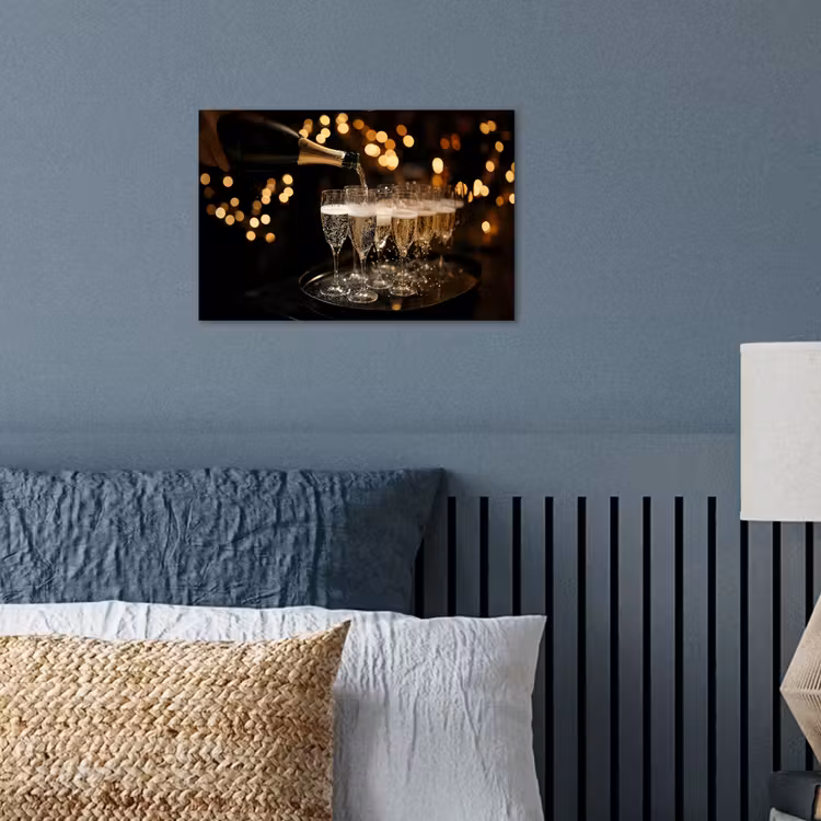 Poster – Lichtjes - Champagne - Glazen — 3