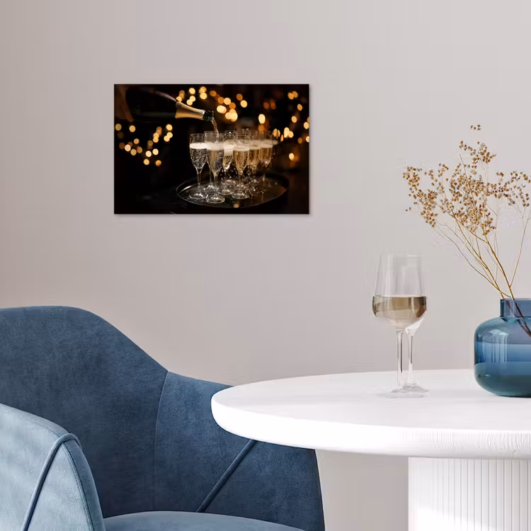 Poster – Lichtjes - Champagne - Glazen — 4