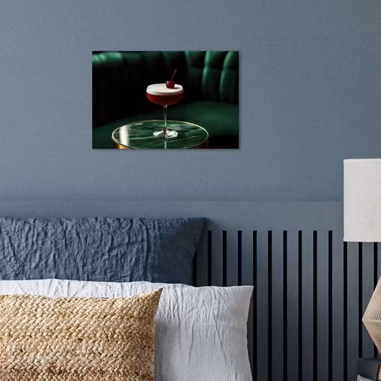 Poster – Kers - Cocktail - Rood - Marmer — 3