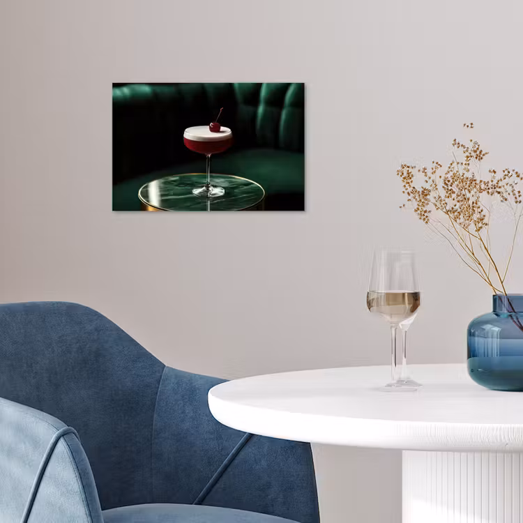 Poster – Kers - Cocktail - Rood - Marmer — 4