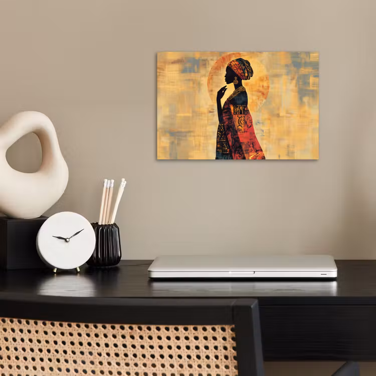 Poster – Vrouw - Silhouet - Patronen - Sierlijk — 2