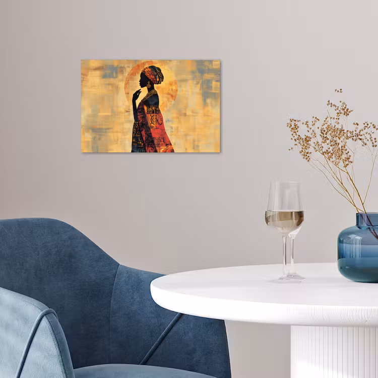 Poster – Vrouw - Silhouet - Patronen - Sierlijk — 4