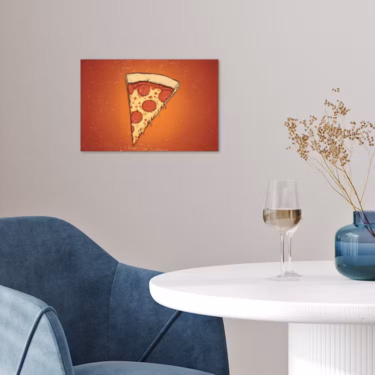 Poster – Pizza - Kaas - Rood - Pepperoni — 4
