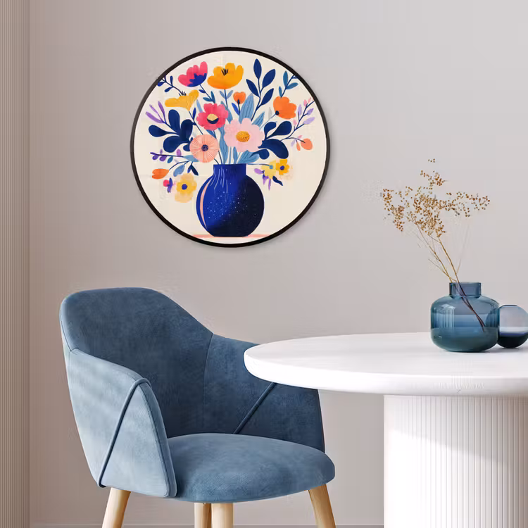 Ronde fotolijst - Vaas - Bloemen - Boeket — 4