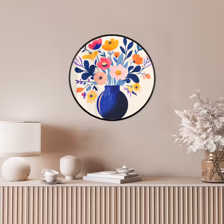 Ronde fotolijst - Vaas - Bloemen - Boeket — 5