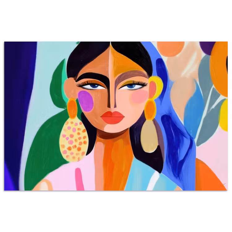 Poster – Portret - Vrouw - Modern — 1
