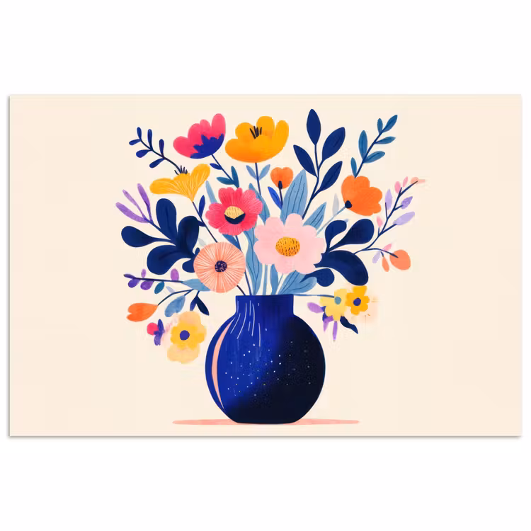 Poster – Vaas - Bloemen - Boeket — 1