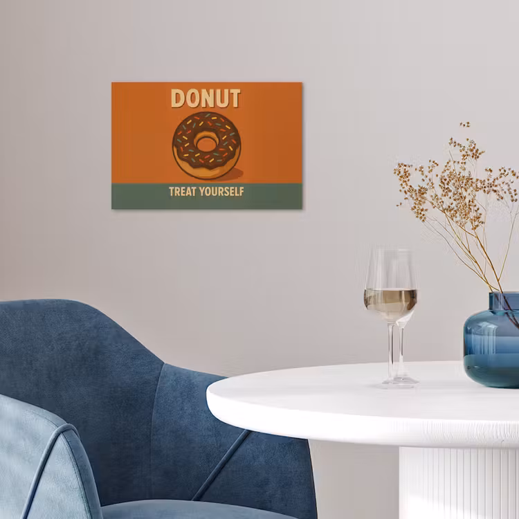 Poster – Donut - Spikkels - Kleurrijk - Quote — 4