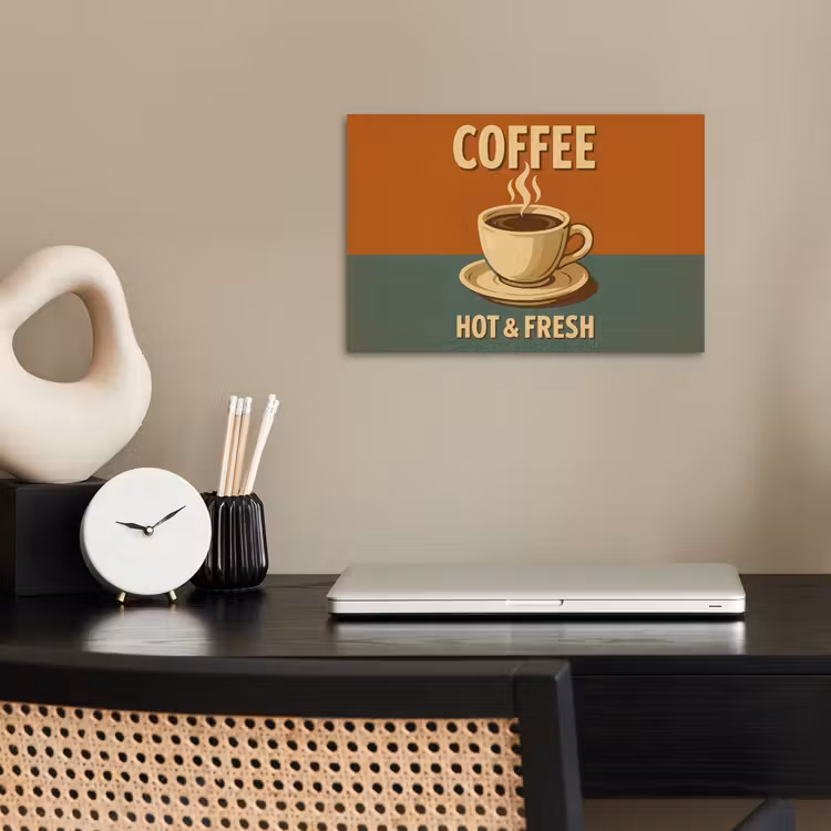 Poster – Koffie - Kop - Vintage - Quote — 2