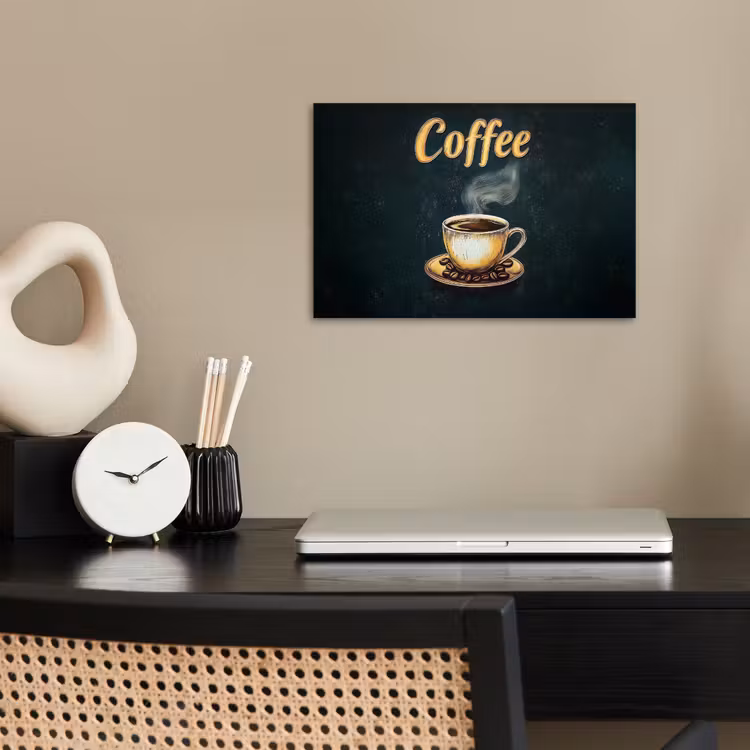 Poster – Koffie - Schotel - Koffiebonen - Retro — 2