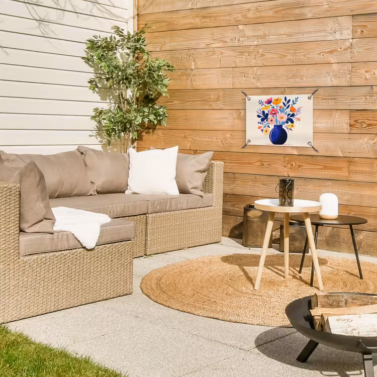 Tuinposter - Vaas - Bloemen - Boeket — 4