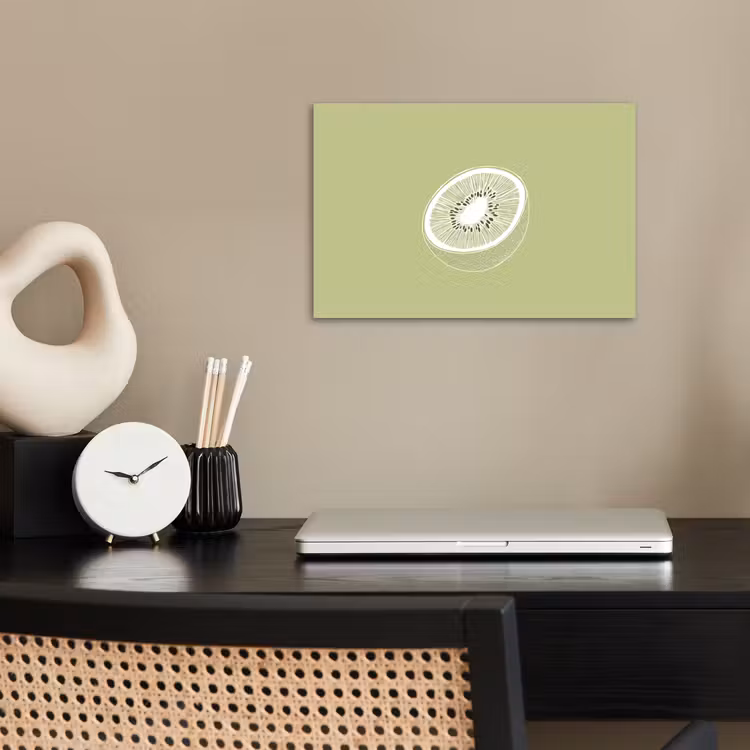Poster – Kiwi - Lijntekening - Minimalistisch - Groen — 2