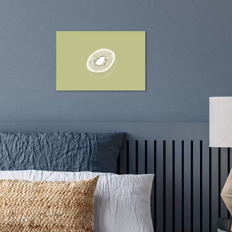 Poster – Kiwi - Lijntekening - Minimalistisch - Groen — 3