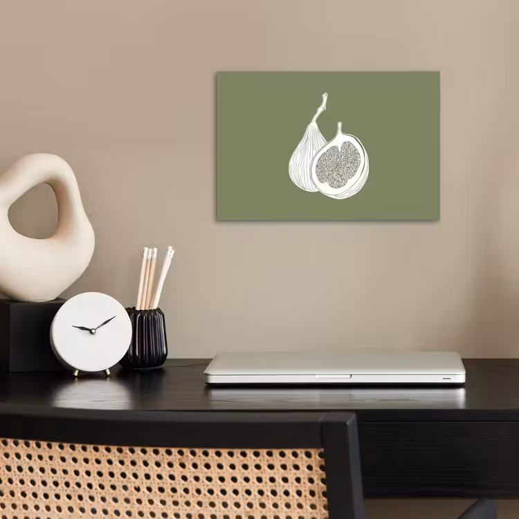 Poster – Vijgen - Minimalistisch - Getekend - Mosgroen — 2