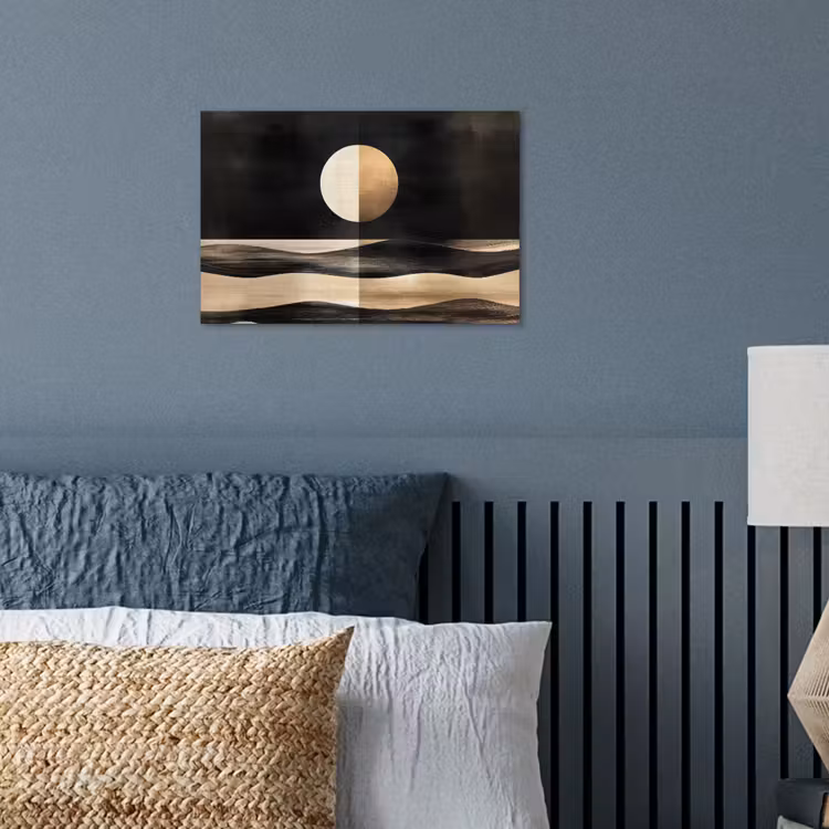 Poster – Maan - Cirkel - Goud — 3