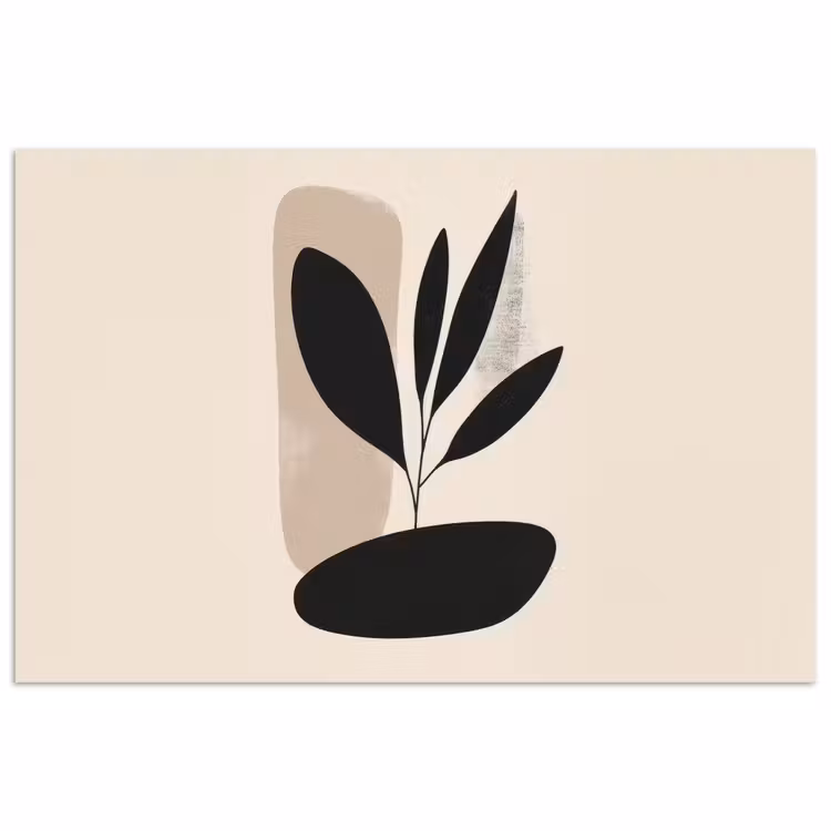 Poster – Plant - Beige - Japandi — 1