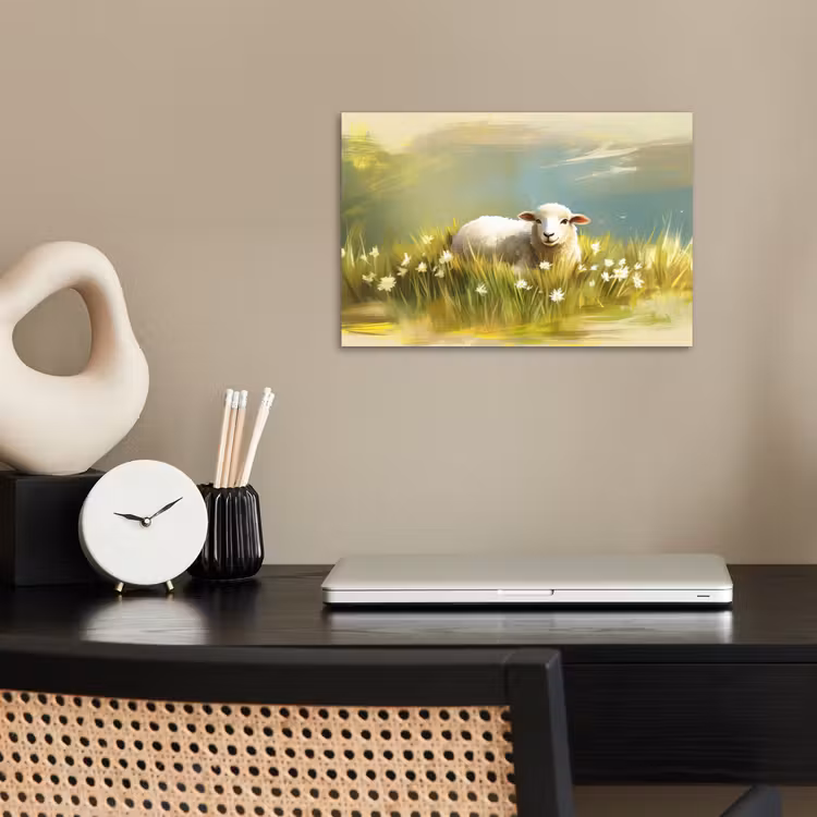 Poster – Schaap - Weide - Groen — 2