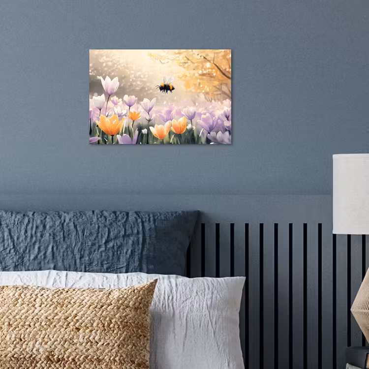 Poster – Viooltjes - bij - Zonlicht — 3