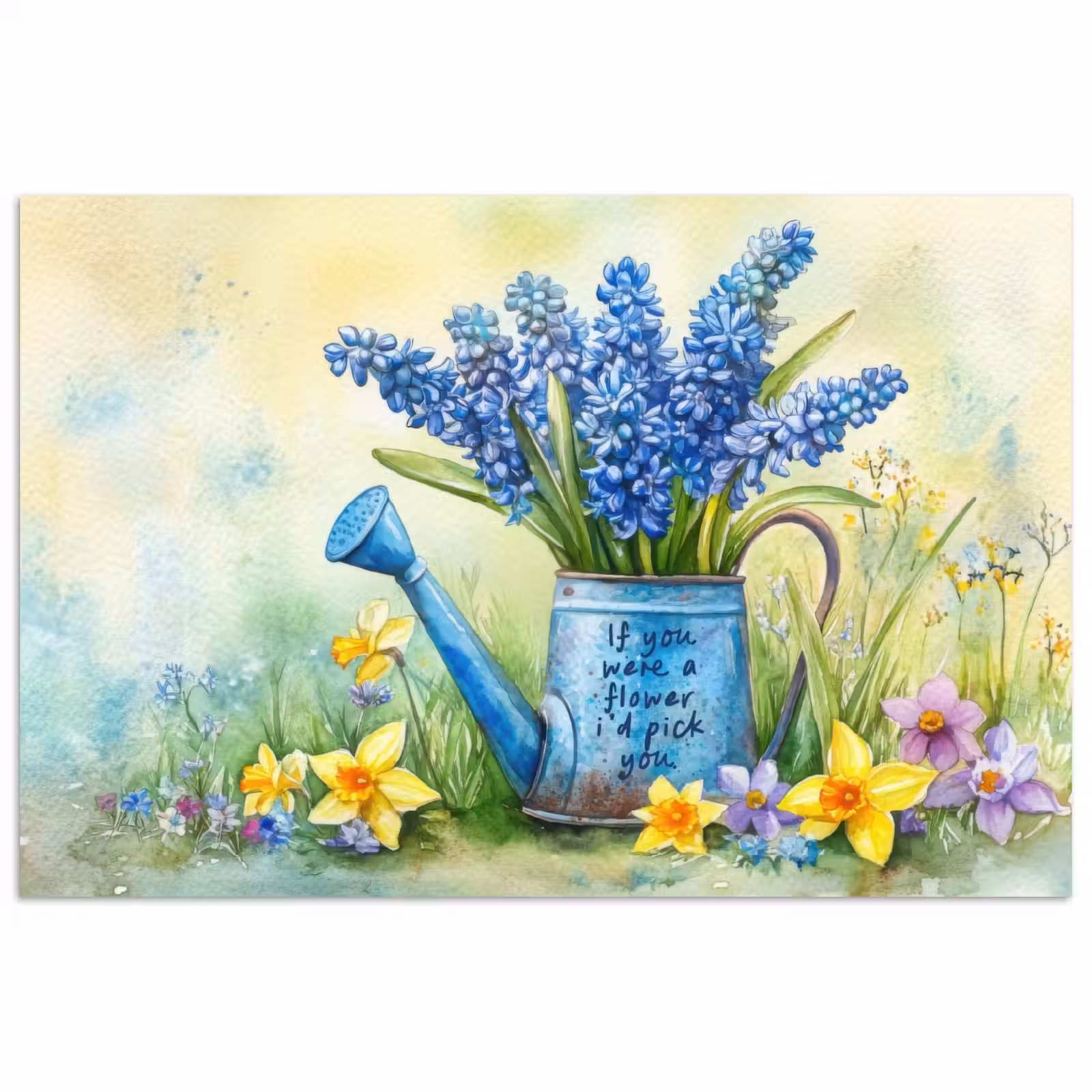 Poster – Lavendelbloemen - Quote - Gieter — 1