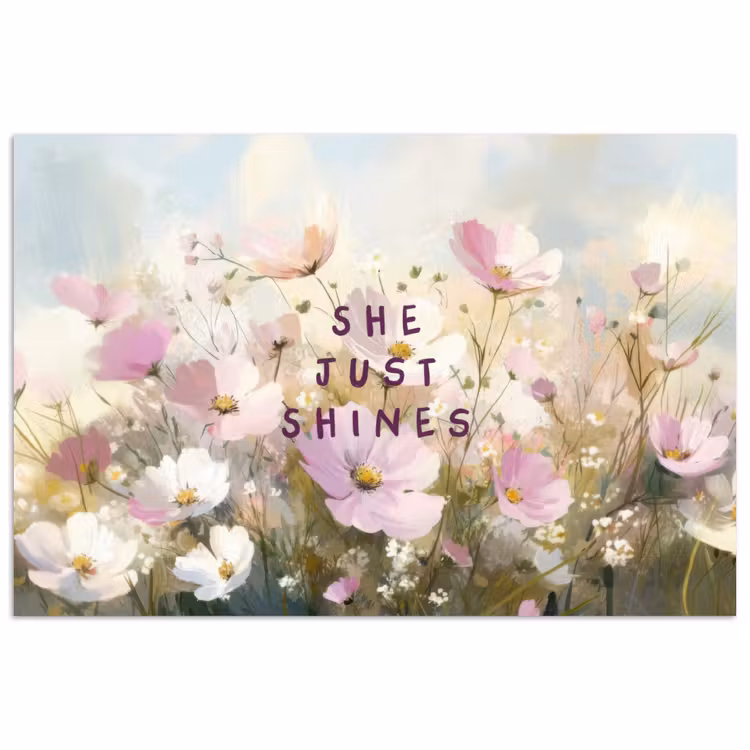 Poster – Quote - Bloemen - Schilderachtig — 1