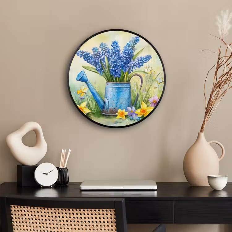 Ronde fotolijst - Gieter - Lavendel - Bloesems — 3