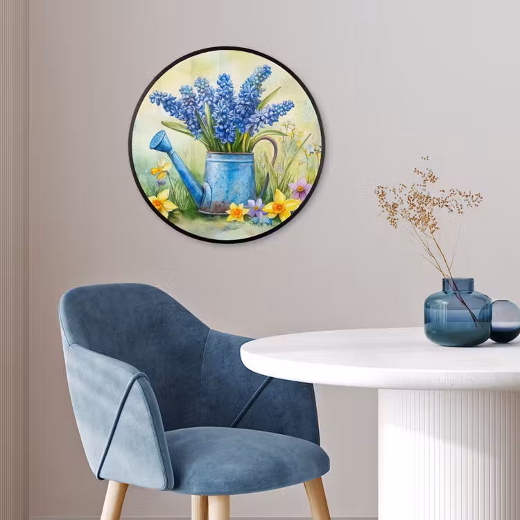 Ronde fotolijst - Gieter - Lavendel - Bloesems — 4
