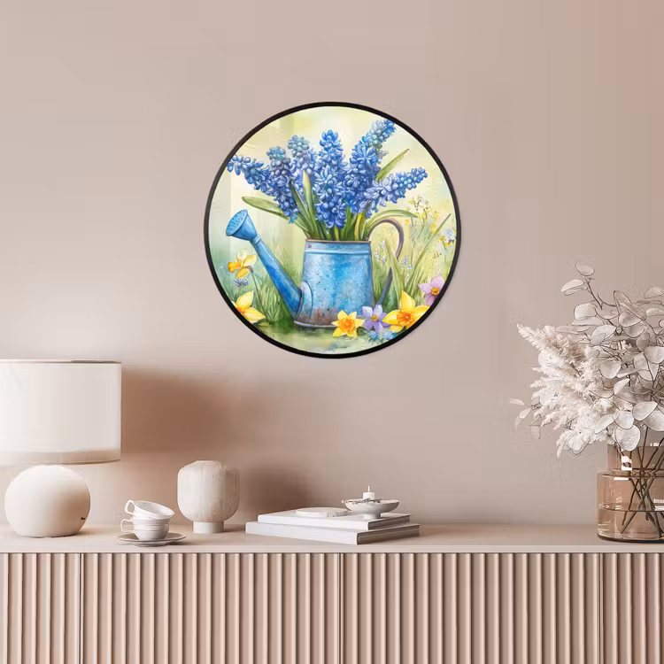 Ronde fotolijst - Gieter - Lavendel - Bloesems — 5