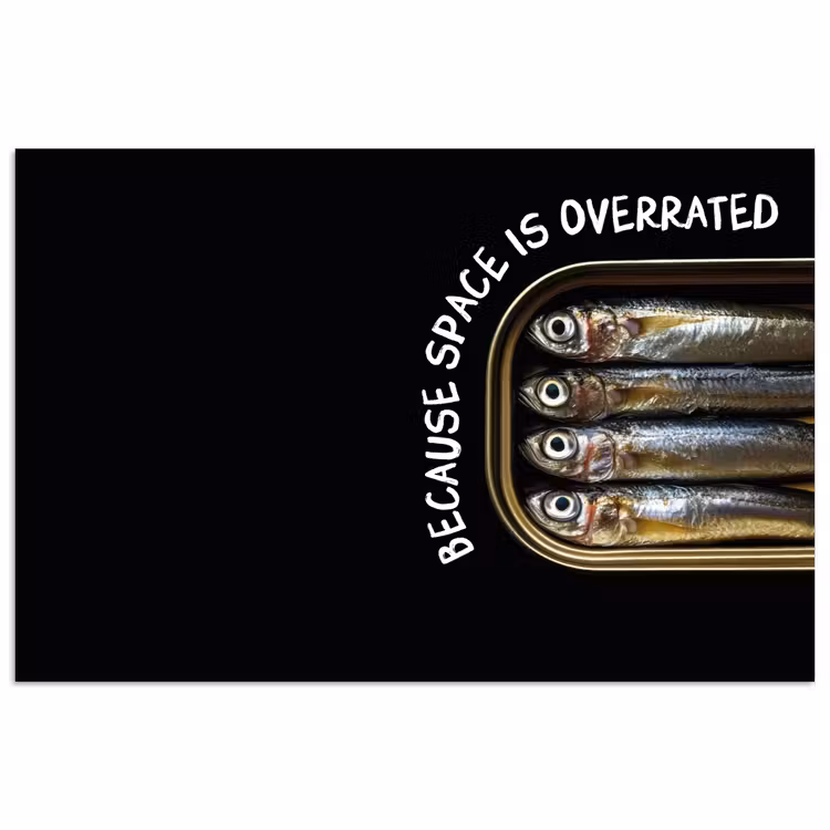 Poster – Sardines - Tekst - Vis - Blik — 1