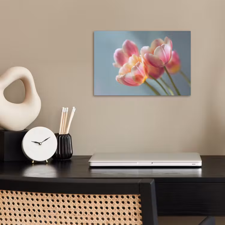 Poster – Tulpen - Roze - Stelen — 2