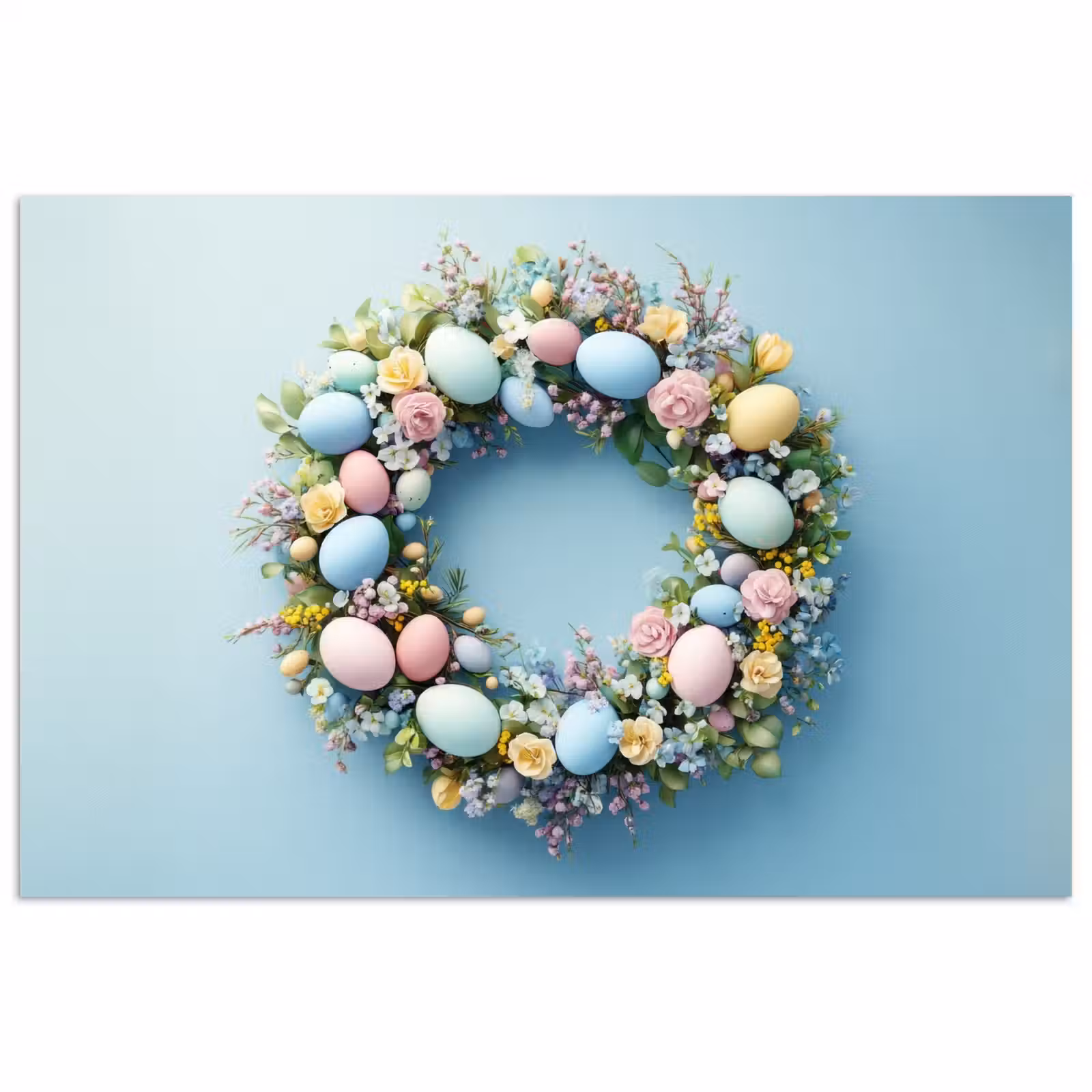 Poster – Krans - Eieren - Bloemen — 1