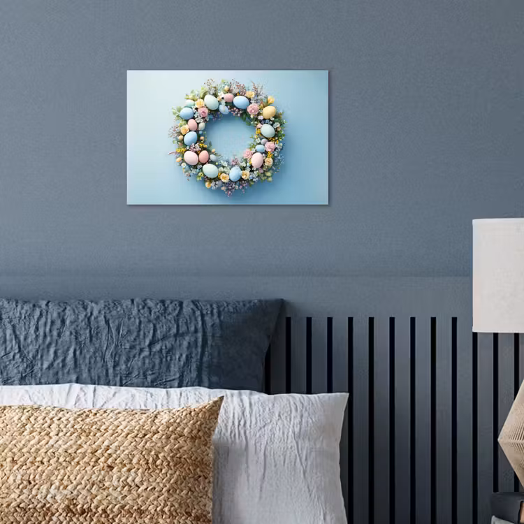 Poster – Krans - Eieren - Bloemen — 3