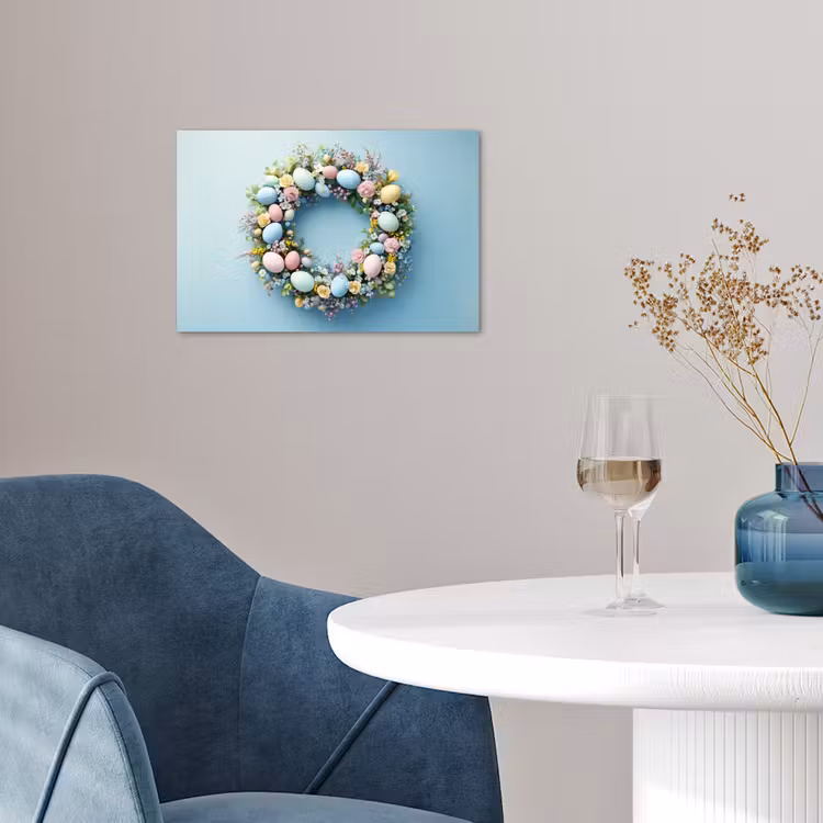 Poster – Krans - Eieren - Bloemen — 4