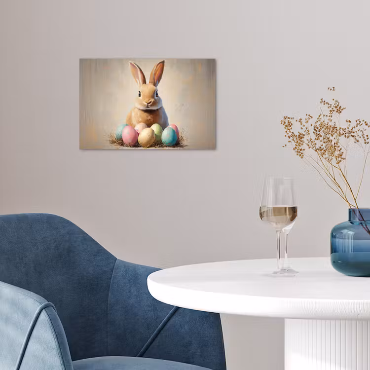 Poster – Paashaas - Pastel - Eieren — 4