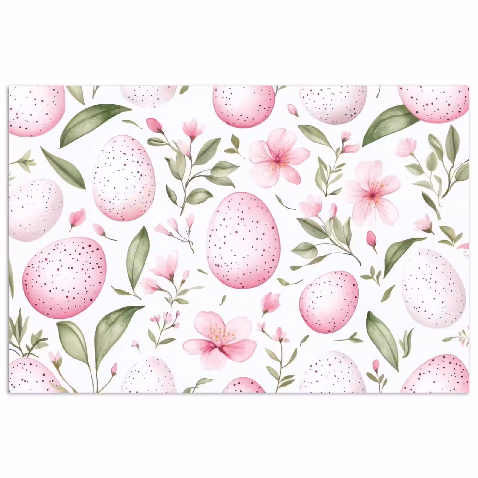 Poster – Patroon - Eieren - Roze - Pasen — 1
