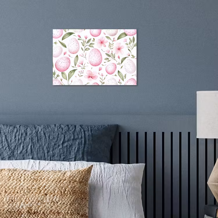 Poster – Patroon - Eieren - Roze - Pasen — 3