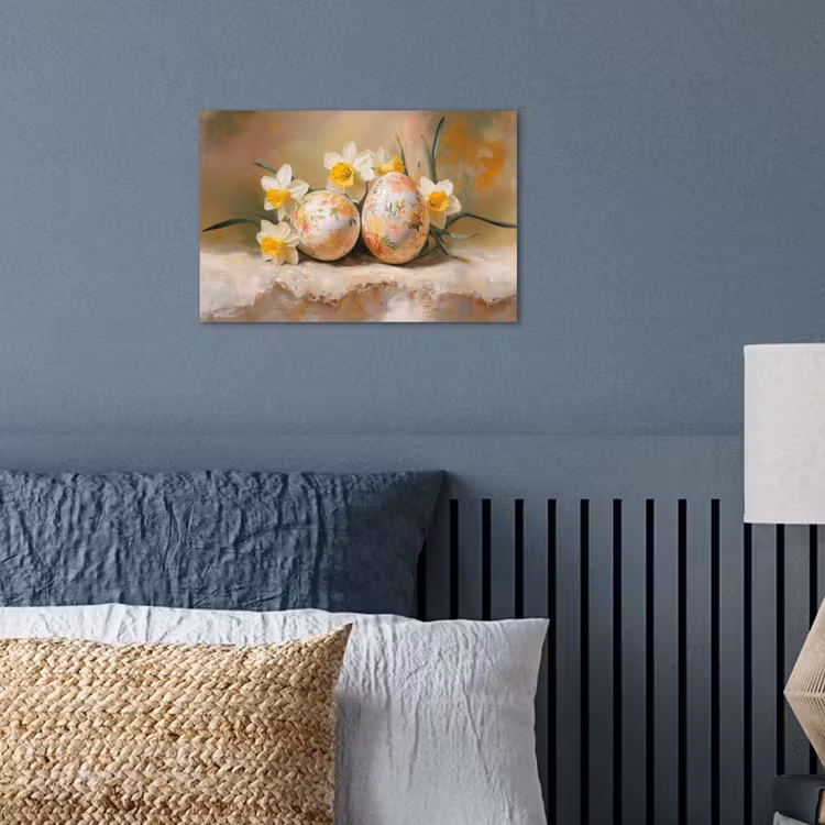 Poster – Bloemen - Eieren - Geschilderd — 3