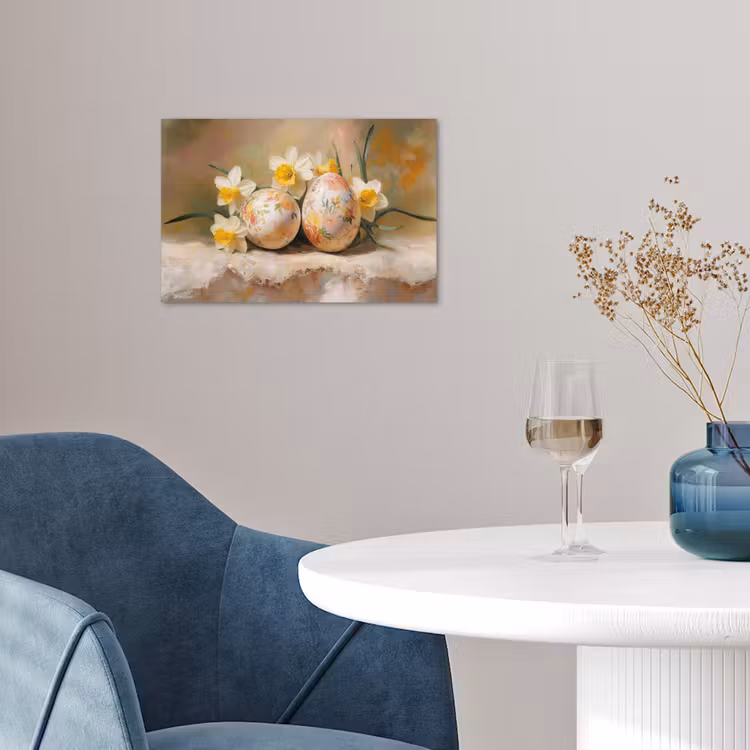 Poster – Bloemen - Eieren - Geschilderd — 4