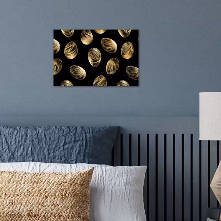 Poster – Eieren - Goud - Patroon — 3