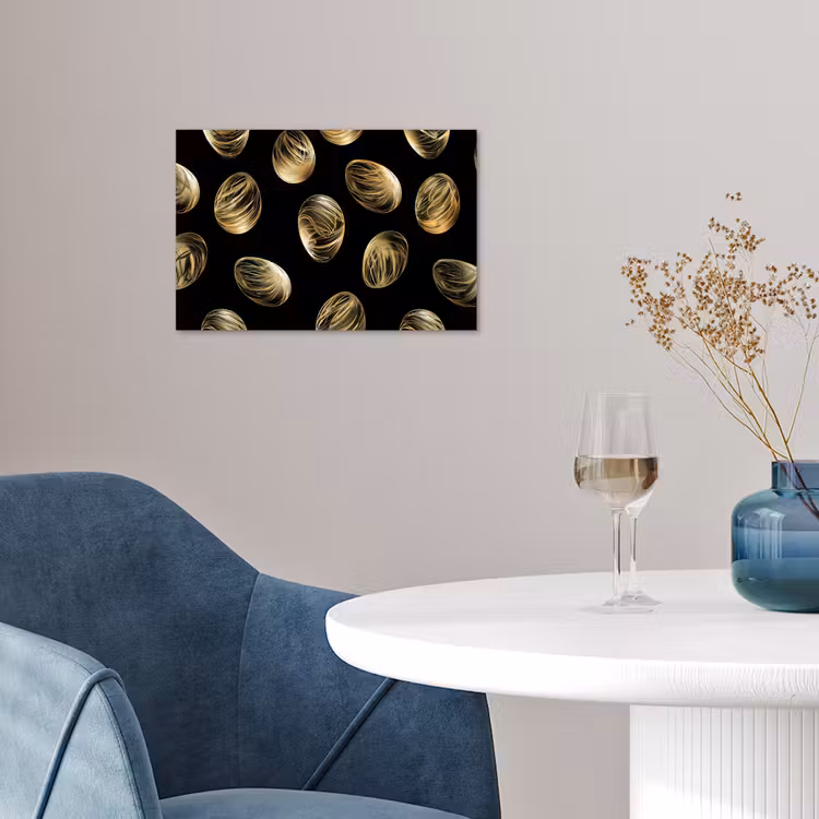 Poster – Eieren - Goud - Patroon — 4