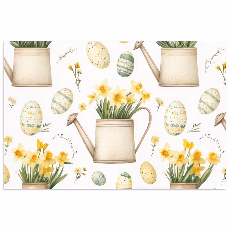 Poster – Gieter - Bloemen - Eieren — 1