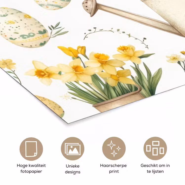 Poster – Gieter - Bloemen - Eieren — 5