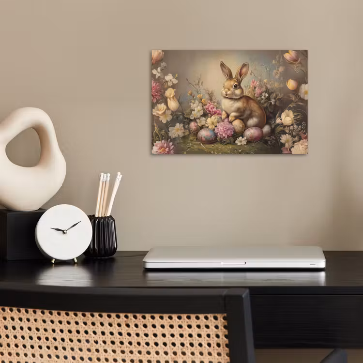 Poster – Haas - Stilleven - Bloemen — 2
