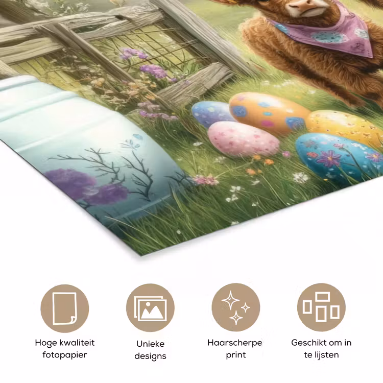 Poster – Schotsehooglanders - Paaseieren - Lente — 5