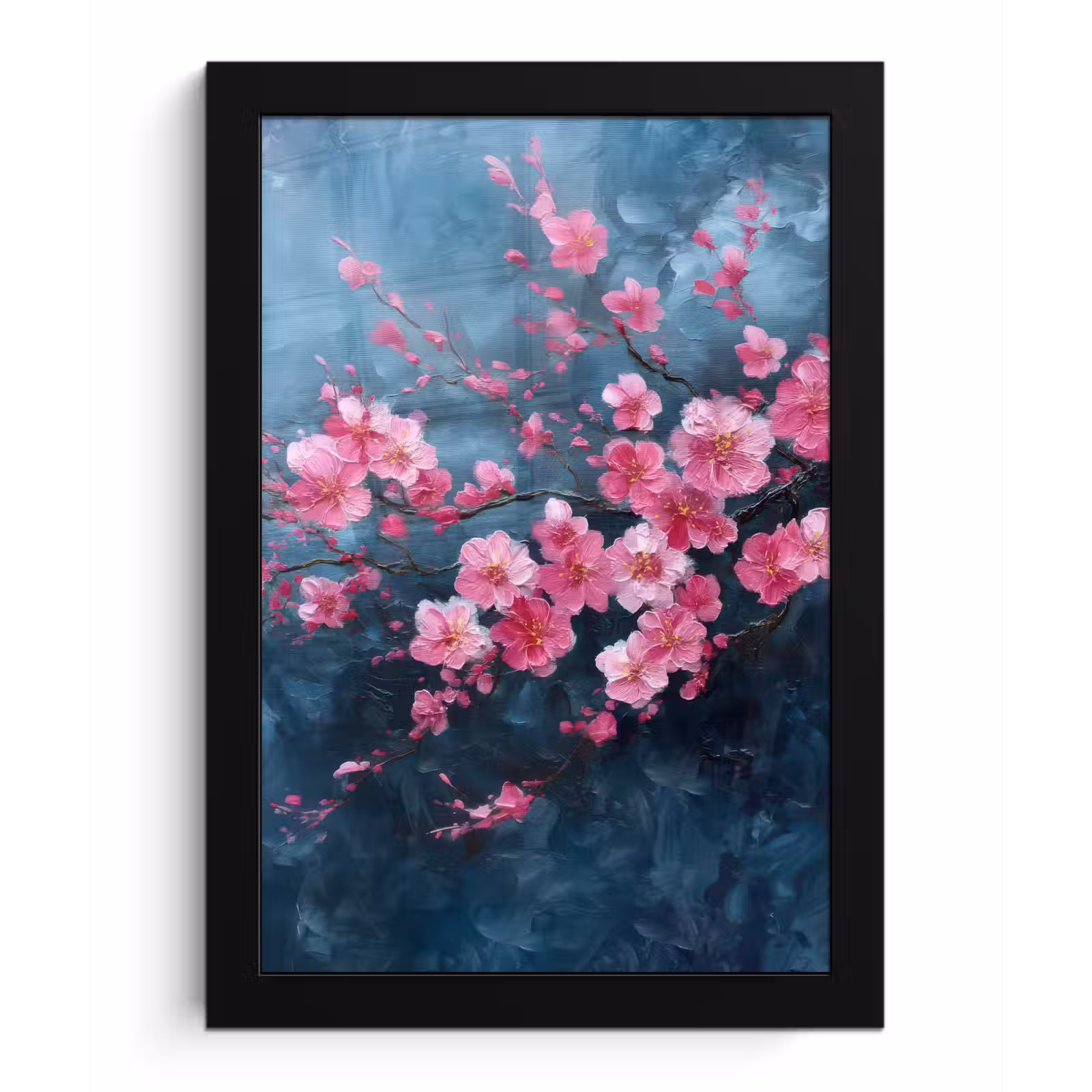 Poster met lijst - Bloem - Bloesems - Roze - Abstract — 1