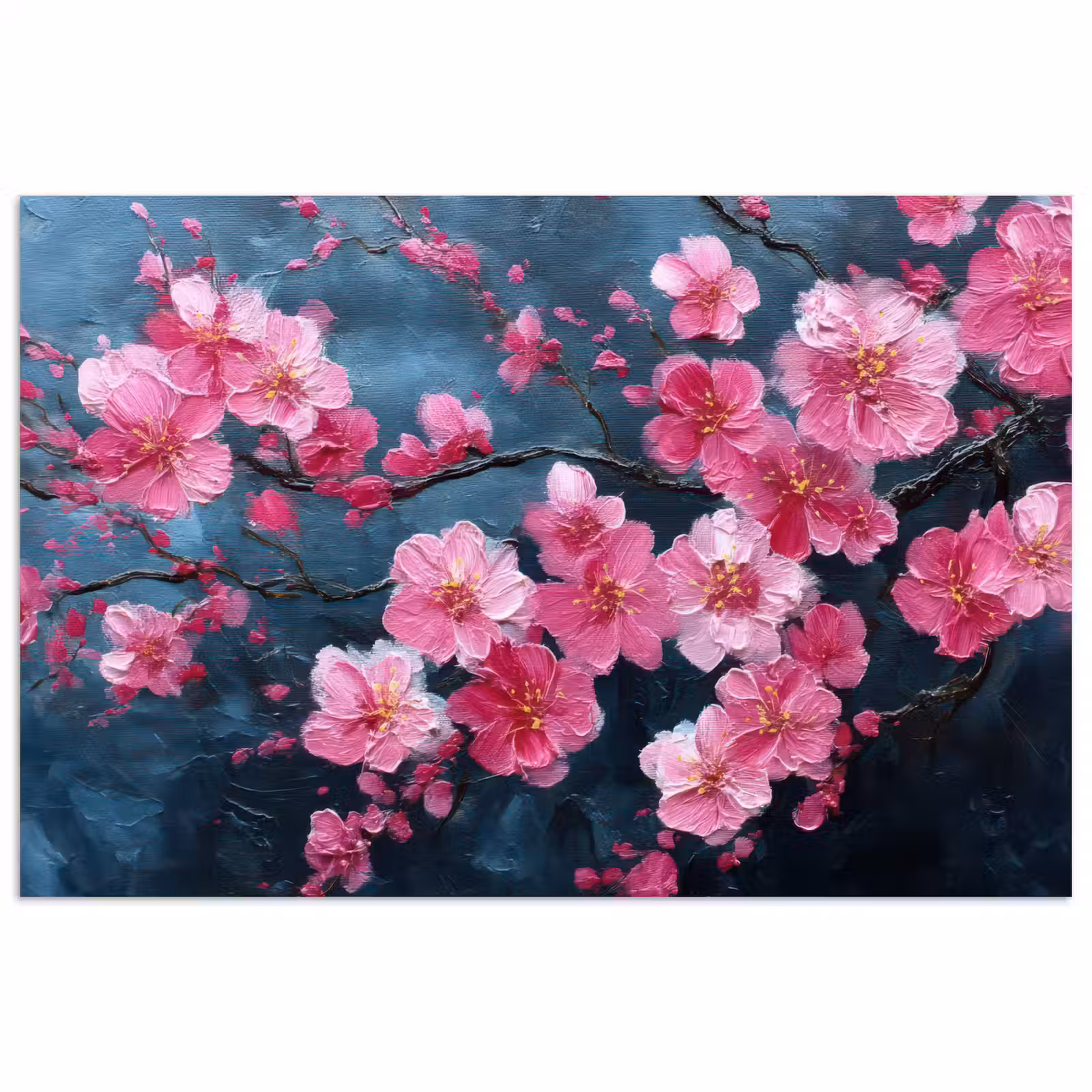Poster – Bloem - Bloesems - Roze - Abstract — 1