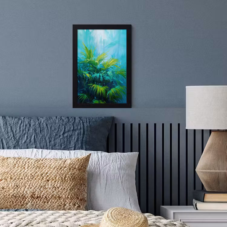 Poster met lijst - Bladeren - Groen - Schilderij - Abstract — 3