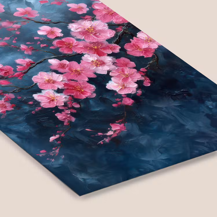 Poster met lijst - Bloem - Bloesems - Roze - Abstract — 7