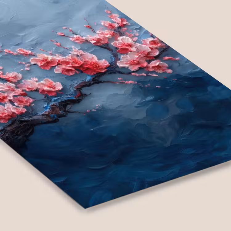Poster met lijst - Bloesem - Bloem - Roze - Tak — 7